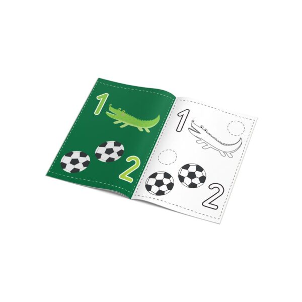 Spalvinimo knyga su lipdukais „Skaičiai“