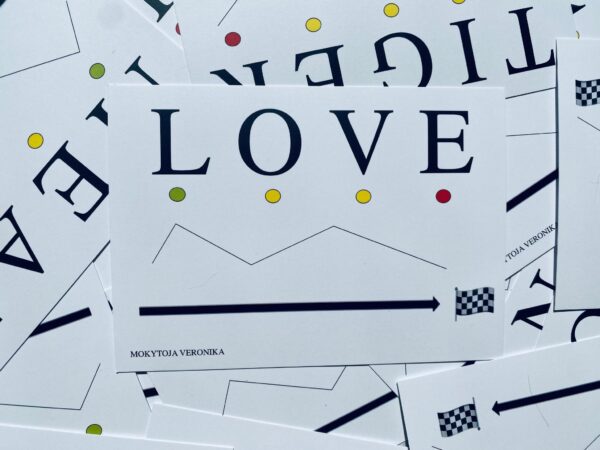 Reading flashcard set, English / Skaitymo kortelių rinkinys, anglų kalba