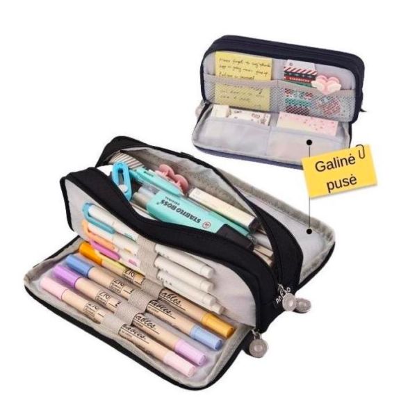 3-jų skyrių Penalas/pieštukinė