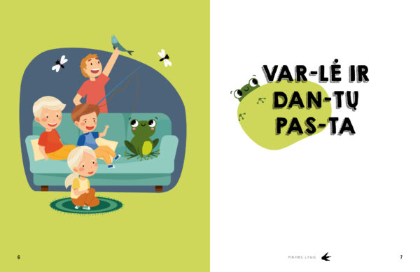 Knyga. Skiemenuotos pasakos "Drakono uodega"